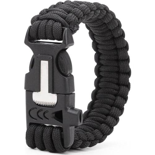 1pcs 27cm hiking Camping emergency tactical survival braided umbrella rescue rope bangles for activities parachute