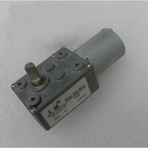 1pcs GW370 DC 12V/24V High Large Torque Electric Turbo Worm Gear Reducer Motor Reducing Low Speed Turbine Shaft 0.6-180RPM
