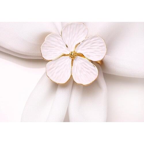 12PCS new flower napkin ring napkin ring flower napkin ring paper towel ring
