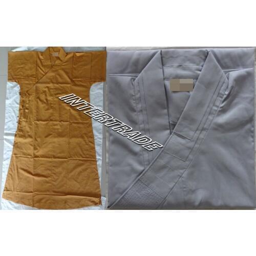 2colors grayBuddhist shaolin monks robesbuddhism clothing meditation clothes kungfu martial arts Laysuits abbotgown uniforms