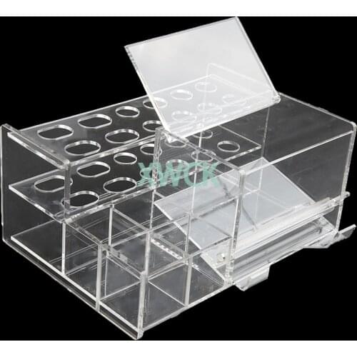 Dental Acrylic Organizer Adhesive Placement Syringe Frame Applicator Dispenser Holder Case For Dental Supply