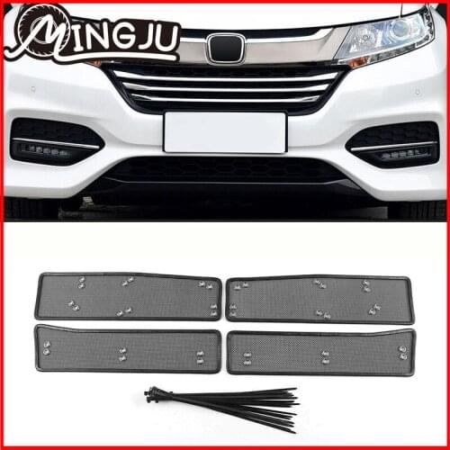 For Honda Odyssey 2015 2016 2017 2018 Car Accessories Steel Front Grille Insert Net Anti-insect Dust Garbage Proof