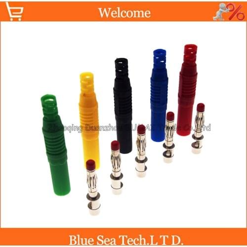 DIY 4mm audio banana plug with Sheath Security for Multimeter,CATII 1000V /MAX 32A ,IEC-61010,Five color choose