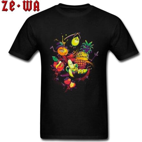 Fruit Salad T Shirt Men Printed Tshirts Fashionable T-shirts Lemon Pineapple Banana Orange Cartoon Tops Funny Tee Clothes Cotton