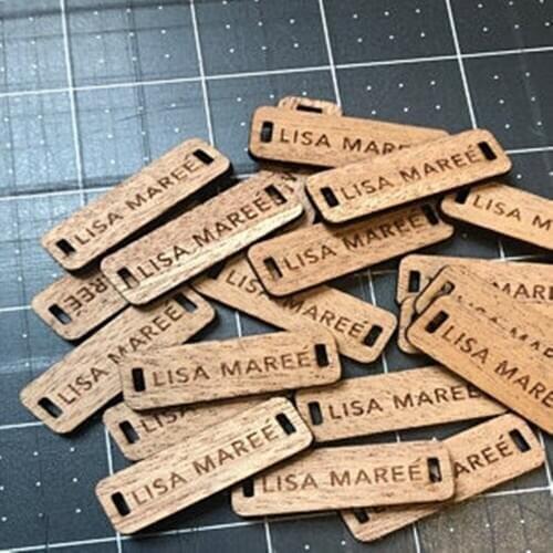 Personalize Labels for Handmade Products，0.5 x 1.5 Inches，leather tags for crochet，Knitting Labels