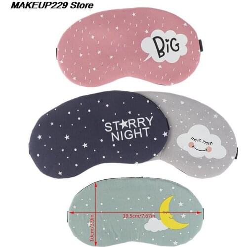 Unisex 1pc Creative Sleeping Mask Eyepatch Eye Cover Cotton Lovely For Eye Travel Relax Sleeping Aid Eye Patch Shading Eye Mask