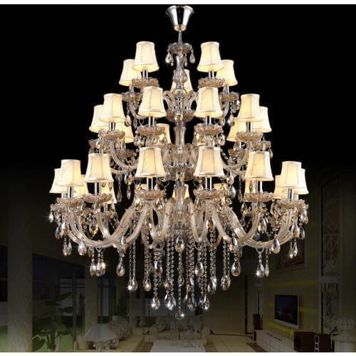 Chandelier Crystal kitchen lamp Chrome Chandeliers Living Room Lamp Luxury Chandelier Lighting Ceiling Hanging Lights Staircase