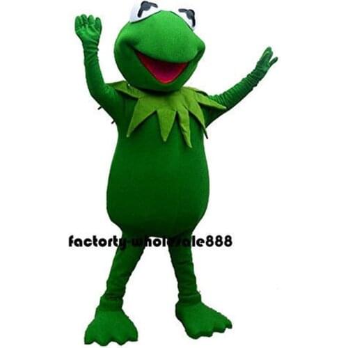Frog Mascot Fursuit Cosplay Costume Fancy Dress Up Birthday Party Cartoon Character Mascot Costume Gift for Children One Piece