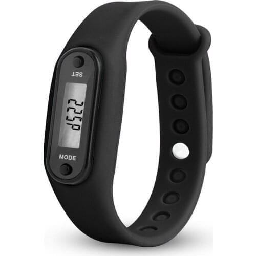 Fashion Gift Digital Watch Run Step Watch Bracelet Pedometer Calorie Counter Digital Lcd Walking Distance Electronic Watch