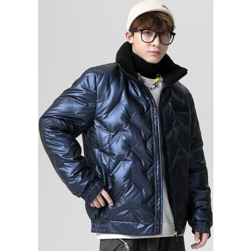 Mens Winter New Fashion Trendy Male 90% White Duck Down Coat Warm Down Jacket Clothes Coat