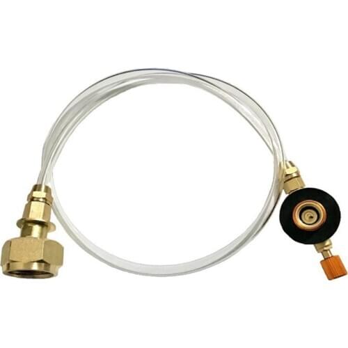 BZ1163 Gas Tank Inflation Valve Flat Gas Tank Inflation Valve For Outdoor Stoves Conversion Joint Camping Gas Tank Inflation