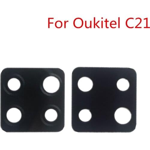 New Original For Oukitel C21 Phone Rear Back Camera Lens Glass Spare Part Screen Protective For OUKITEL C21