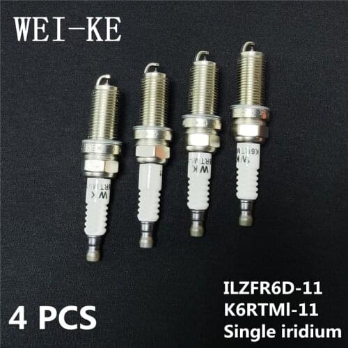 O4PCS Iridium Alloy Spark Plug Iraurita Spark Plugs For MITSUBISHI ECLIPSE IV 2.4 GS LANCER SPORTBACK 1.5 1.6 ASX 1.6 ILZFR6D-11