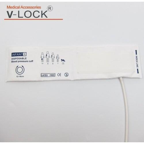 Disposable blood pressure cuff infant size cuff blood pressure arm cuff size
