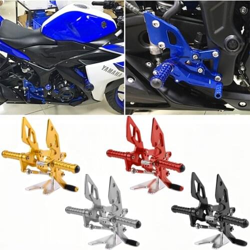 YZF-R25 YZF-R3 MT-25 MT-03 Footrest Foot Pegs Adjustable Rearset Rear Set For Yamaha YZF R25 R3 MT25 MT03 2013-2020 2019 2018 17