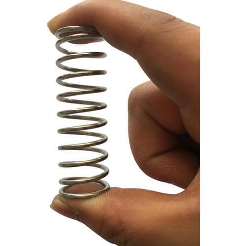 OEM spring steel coiled wire compression spring, 2mm wire diameter x 18mm out diameter x (20-65)mm length