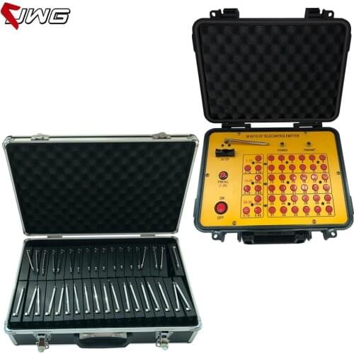 Stage Fountain Cold Pyrotechnics Wireless Remote Control System 36 Mini Pyro Spark Machine Indoor Wedding Fireworks Flight Case