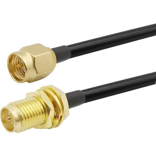 SMA Male to RP SMA Female RG58 Cable SMA Plug To RP SMA Jack Male Pin Extension Coax Jumper Pigtail SMA Connector