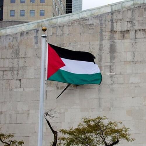 Unique Decorative Palestine Flag Home Burlap Vertical Outdoor Banner Breeze Flag 90*150CM