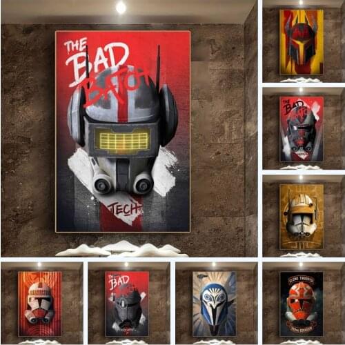 Star Wars Classic Popular American Drama Science Fiction Tv Series Character Canvas Painting Poster Living Room Decoration