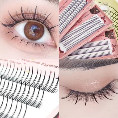 1 Set A Shape Grafting False Eyelashes Natural Volume Cluster Fluffy Fake Lashes Extension Makeup Tools 3D Individual Eyelash