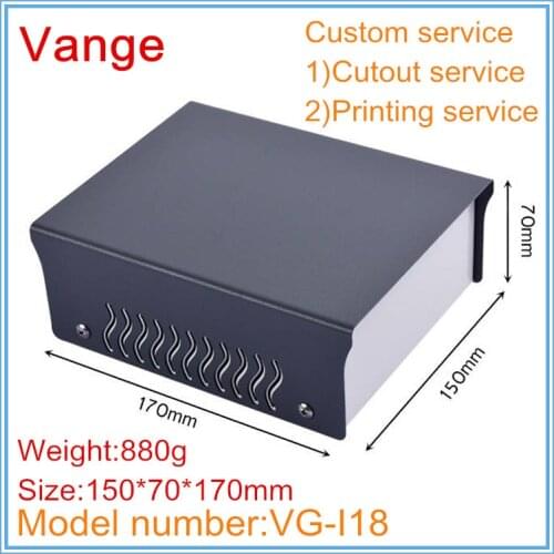 1pcs/lot apparatus wifi launcher project housing 150*70*170mm iron instrument shell diy boxes for wire connector equipment