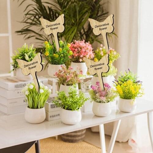 12/30/50/60pcs Wooden T-Shape Plant Labels Garden Seedlings Sign Tags Marker Sticks for Succulent Herbs Flowers Tray Seed Potted