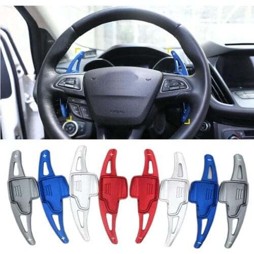For Ford Focus 2015-2018 Ford Kuga2016-2019 Aluminium Steering Wheel Shift Paddle Shifter Extension Car Gearbox sticker
