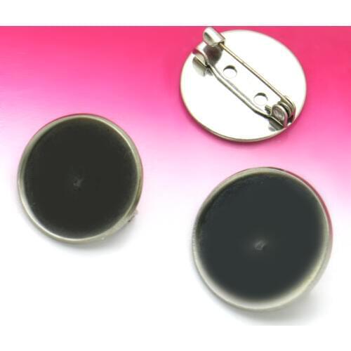 20pcs with 20mm Brooch Pin Jewelry Reverse mould pin, stainless steel DIY Jewelry accessories