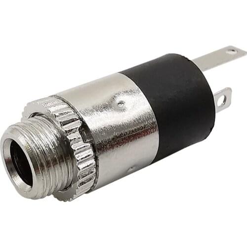 5Pcs/Lot Silver 3.5MM PJ-392 Stereo Female Sockect Jack Connector with Nut 3.5 Audio Headphone Adapter PJ392