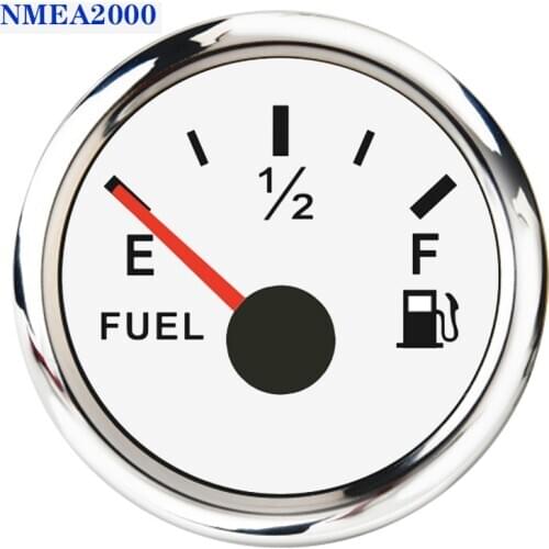 52mm Pointer Fuel Level Gauge Electrical Digital Fuel Level Oil Gauge For Boat Car Truck RV Camper NMEA 2000 Instruments