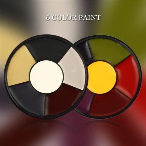 6 Colors Non Toxic Kids Face Body Art Paint Body Painting Oil Tattoo Cosmetic Drama Clown Face Halloween Special Effects Makeup