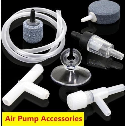 Air Pump Accessories One Way Non-Return Check Valve Oxygen Pump Hose Suction Cup Holder Air Stone Bubble Disk 3 2 Ways Joints