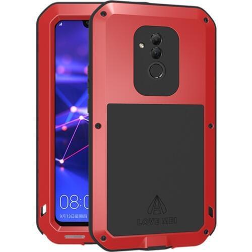 Aluminum Metal Armor Case for Huawei Mate20 Lite Mate10 Pro Shockproof Rugged Full Body Cover for Huawei P20 lite Nova3e Mate9
