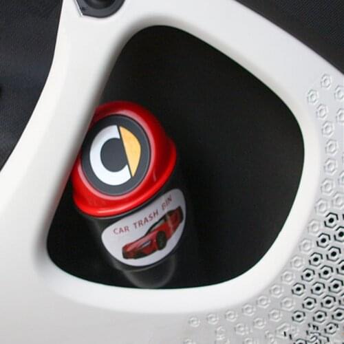 Car trash can Door slot Cup holder Mini trash can For smart 450 451 453 Fortwo forfour interior products