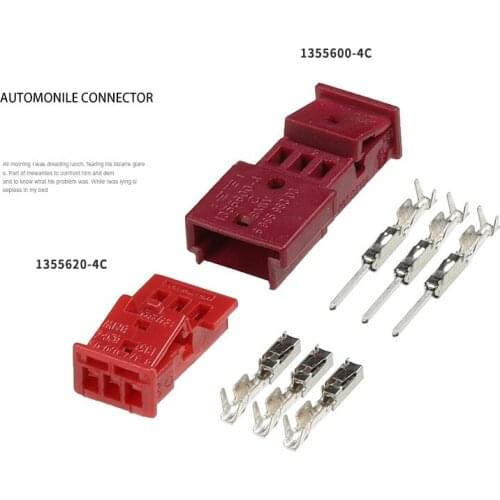 Free ship automobile connector DTM male female butt connector is suitable for BMW recorder plug 1355600-4c