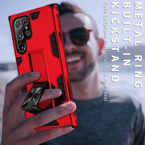 Armor Aluminum Metal Case For Samsung Galaxy S21 Ultra 5G S20 FE A12 A32 A42 A52 A72 Case Shockproof Camera Protector Cover