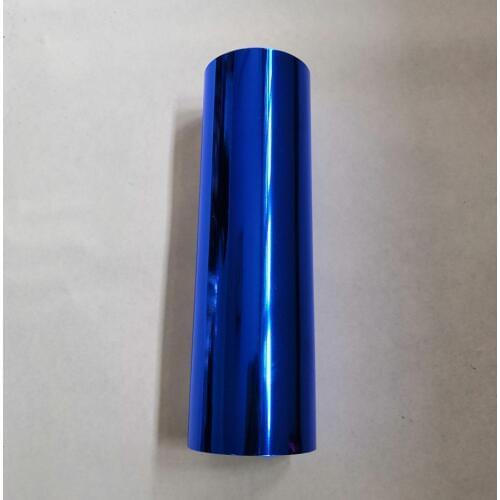 Hot stamping foil hot press on paper or plastic blue color 150 heat transfer film 21cm x 120m