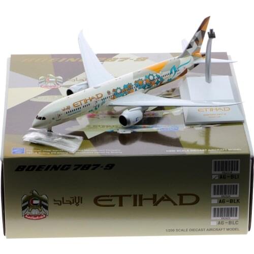 1:400 Alloy Collectible Plane JC Wings XX2318 Etihad Airways ADNOC Livery Dreamliner Boeing B787-9 Diecast Aircraft Model A6-BLI