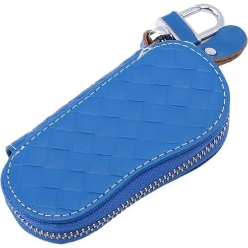 Genuine Leather Key Wallet Men & Women Car Key Bag Multi Function Key Case Fashion Ladies Housekeeper Key Holders 4 Rings