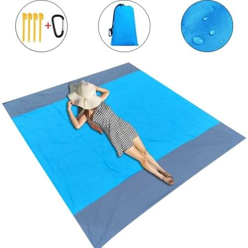 Camping Mat Waterproof Beach Blanket Outdoor Grounding Mat Mattress Picnic Pocket Carpet Rug Portable Folding Sleeping Bed Pad