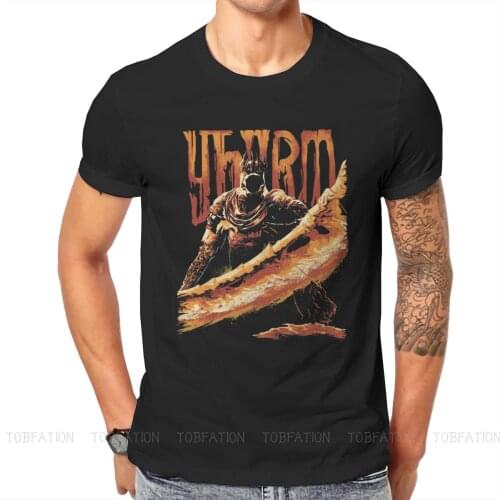 Dark Souls Lord Manus Darkstalker Kaathe Game Original TShirts Yhorm the Giant Print Mens T Shirt Funny Tops Size S-6XL