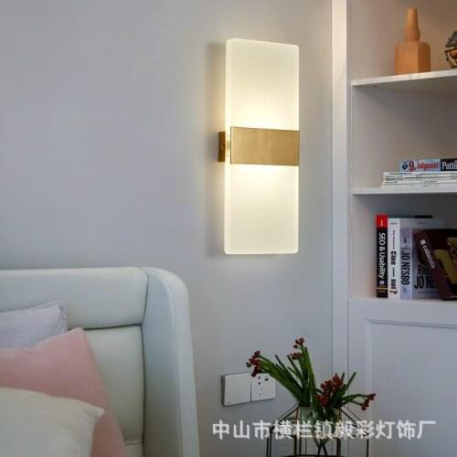 Nordice crystal bedroom light abajur nordic decoration home iron mirror light dining room bedside bedroom wall lamp