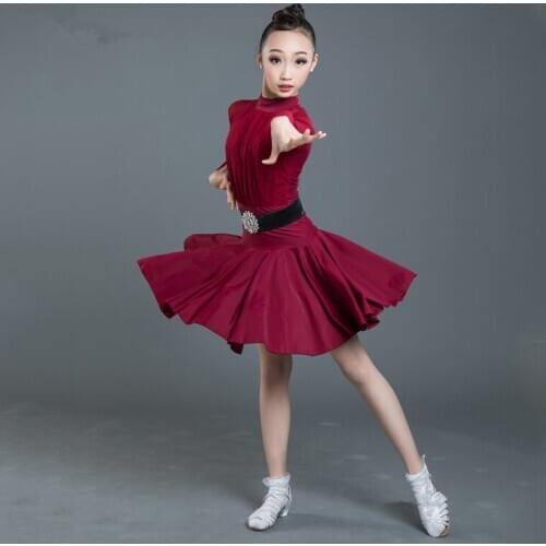 2021 new childrens Latin dance skirts for children and girls