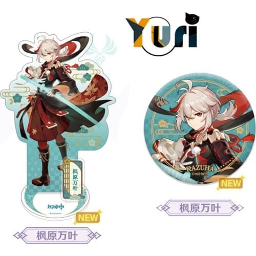 Yuri Genshin Impact Official Original Inazuma Kaedehara Kazuha Acrylic Stand Bajji Badge Sa YS