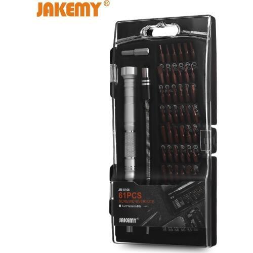JAKEMY 61 in 1 Screwdriver Bit Precision Driver Kit Screwdriver Set Repair Hand Tools for Phone Electronics Repair Tool Kit 8166