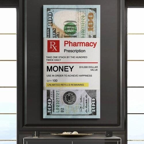 Dollar Poster Modular Pictures Bill Canvas HD Prints American Currency Paintings 1 Pcs Money Home Decorative Cash Wall Artwork