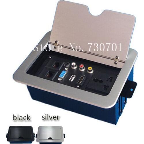 2019 Flush with the table surface 6 Livolo Tomada Av Up Desktop Hdmi/vga/usb/internet Office Furniture Socket 50pcs/set