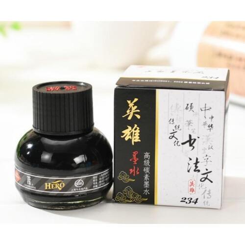 60ml Smooth Writing Fountain Pen Ink Glass Bottle Student Stationery School Office Supplies
