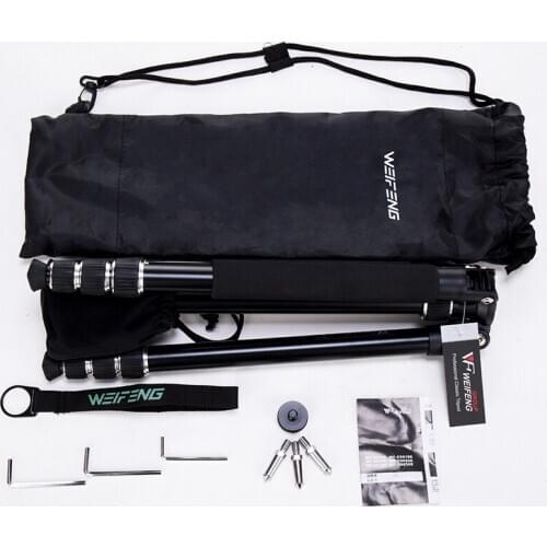 Tripod Weifeng WF-6620A Aluminum Alloy Reflex Tripods The Portable Travel Photography Tripod For SLR DSLR Digital Camera